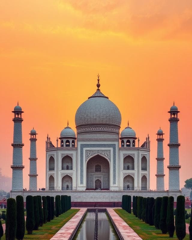 Taj Mahal in Agra on an outstation tour